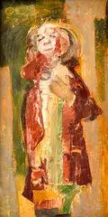 František Kudláč, Postava zo Shakespeara II., 1962, Tempera na kartóne