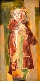 František Kudláč, Postava zo Shakespeara II., 1962, Tempera na kartóne