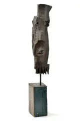 Andrej Rudavský, Hlava, Okolo 1960, Drevo, drevený podstavec