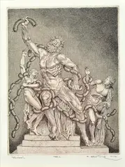 Laokoón by Peter Kľúčik, 2014, Lept na papieri, sold Mar 2017