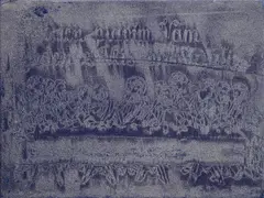 Klára Bočkayová, Jeden z Vás ma zradí, 2012, Akryl, piesok na plátne
