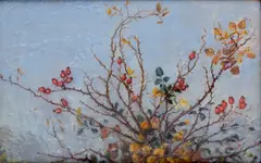 Jesenné zátišie by Križan Ľudovít, 1962, pastel na papieri, sold Dec 2016