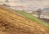 Imro Weiner-Kráľ, Oráčina, 1955, Akvarel na papieri