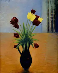 Ján Mudroch, Tulipány (Kytica), 1960, Olej na plátne