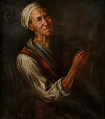 Pietro Bellotti, Starena, Okolo 1700, Olej na plátne