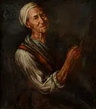 Pietro Bellotti, Starena, Okolo 1700, Olej na plátne