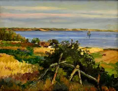 Clemensen, Dánsky fjord, 1921, Olej na plátne
