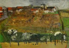 František Jiroudek, Krajina od Jelenca, Okolo 1940, Olej na plátne