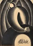 Milan Laluha, Babka II., 1969, Ceruza na papieri
