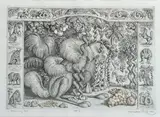 Peter Kľúčik, Pitoreskný les, 1996, Lept na papieri EA