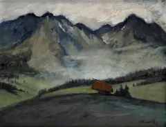 Andrej Kováčik, Pod Tatrami, Okolo 1940, Olej na plátne