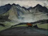 Andrej Kováčik, Pod Tatrami, Okolo 1940, Olej na plátne