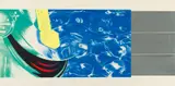 James Rosenquist, Horse Blinders (West), Farbige Lithografie und Serigrafie sowie Silberfolie auf Arches