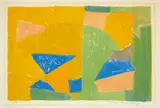 Composition jaune, verte, bleue et rouge by Serge Poliakoff, Farblithografie auf BFK Rives, sold Nov 2015