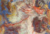 Hann Trier, "Im Regenbogen"