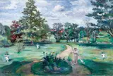 Lovis Corinth, Schlosspark, Öl auf Leinwand
