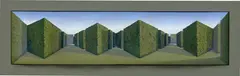 Patrick Hughes, Panoramania, 1994, oil on wood