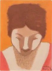 The Dreamer by Milton Avery, 1957, oil on canvasboard, sold Sep 2020
