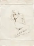 Celia Paul, Kate, 1980, charcoal on paper