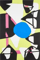 Sadie Benning, Untitled telephone drawing, 2016, Aqua-Resin, casein and acrylic gouache on wood