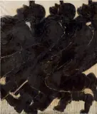 Lester Johnson, Three Men with Hats Walking #2