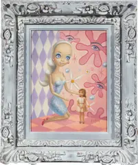 Mark Ryden, Big Doll, 1997, oil on paper, in artist's frame