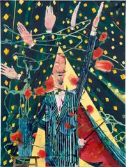 Maestro by Barnaby Furnas, 2005, urethane and ink on canvas, sold Sep 2020