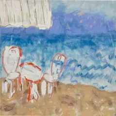 Michael Goldberg, Seascape #1, 1963, oil on canvas