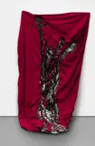 Rodney McMillian, Untitled (Twin), 2008-2011, latex on bed sheet