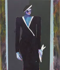 Entity No. 1 by Fritz Scholder, acrylic on canvas, sold Sep 2020