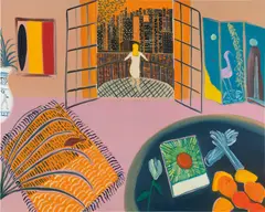 Before Night Falls by Matthew Wong, 2018, oil on canvas, sold Dec 2020