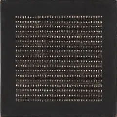 Agnes Martin, Untitled, 1961, oil and gold leaf on canvas