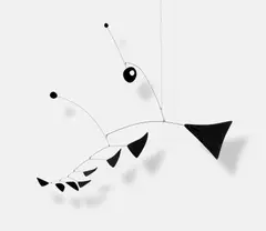 Alexander Calder, Dot + Loop, 1956, sheet metal, wire and paint