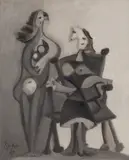 Pablo Picasso, Deux personnages, oil on canvas