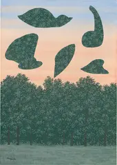 René Magritte, Le Choeur des Sphinges, 1964, gouache on paper