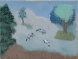 Milton Avery, Landscape, 1949, oil on canvasboard
