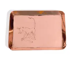 Tray by Alexander Calder, 1948, copper, offered Dec 2020
