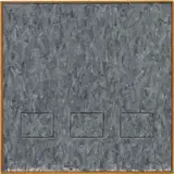 Jasper Johns "Grey Rectangles," 1957 by Richard Pettibone, 1967, acrylic, collage and sculpmetal on canvas with three wood insets, in artist's frame, sold Dec 2020