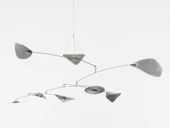Untitled by Alexander Calder, 1972, sheet metal, wire and string, sold Dec 2020