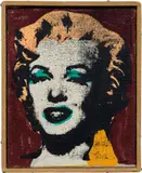 Andy Warhol, "Marilyn Monroe," 1962 (brown) by Richard Pettibone, 1973, acrylic and silkscreen on canvas, in artist's frame, sold Dec 2020