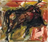 Elaine de Kooning, Bull, 1959-1960, oil on Masonite