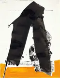 Basque Suite #50 by Robert Motherwell, 1970, gouache and lithograph on paper, offered Dec 2020