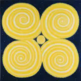 Roger Brown, The Big Bang, 1989, oil on canvas