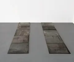 Carl Andre, Steel Parallels, 2006, hot-rolled steel, in 10 parts