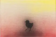Chick Unit by Ed Ruscha, 2003, acrylic on linen, sold Dec 2020