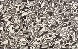 Jean Dubuffet, Texte Logologique VI, felt-tip pen on paper