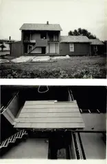 Gordon Matta-Clark, Bing-Go Gone, 1975, gelatin silver print, in 2 parts