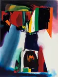 Paul Jenkins, Phenomena Entrance to Peking, 1989, acrylic on canvas