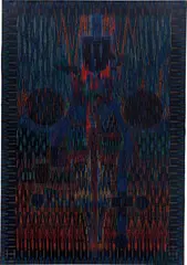 Lee Mullican, Isis Appearing (Guardian Figure), 1978, oil on canvas