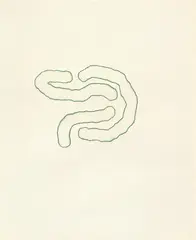Untitled by Richard Tuttle, 1971, ink and watercolor on the reverse of a Richard Tuttle limited edition Two Books 1969 title page, offered Dec 2020
